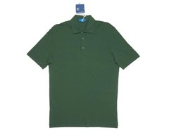 Kired by Kiton $395 NWT Green Slim Fit Polo Shirt Crepe Cotton 4XL (60 IT)