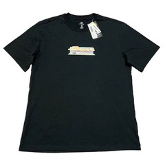 Converse Men’s T-Shirt Black Graphic Black Crew Neck Short Sleeve Tee Medium NWT