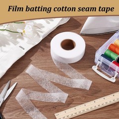 Fusible Batting Tape For Quilting Iron On Hem Seam Sheer Adhesive 1.5 In 70Yd