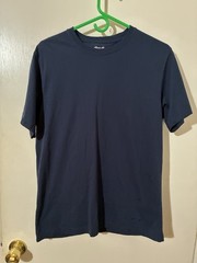 Eddie Bauer Adult Medium Navy Blue Cotton/Poly Blend T-Shirt