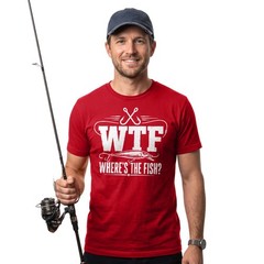 WTF Where’s The Fish Fishing Fisherman Angler Carp Fish Lover Dad Gift T-Shirt