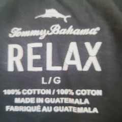 Tommy Bahama Shirt Mens Large Gray Relax Weekend Football Graphic Cotton