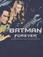 GU Washed Graphic T-Shirt Batman Forever 1995 Movie Poster Vintage Style Japan