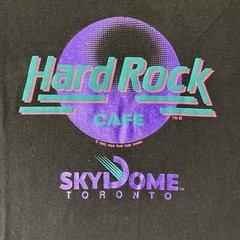 Vintage Hard Rock Cafe Toronto Sky Dome SkyDome T Shirt 1989 Size XL