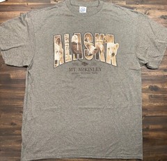 Mt. McKinley DENALI NATIONAL PARK Alaska Size Large Hipster Dad Tee NWOT Nature