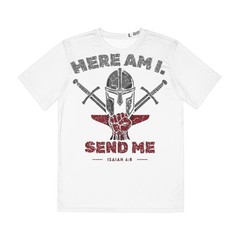 Here Am I Send Me Spartan Helmet T-Shirt | Isaiah 6:8