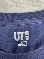 Uniqlo UT T-Shirt Mens L Navy Mt. Fuji Graphic Tee Japan Style Cotton