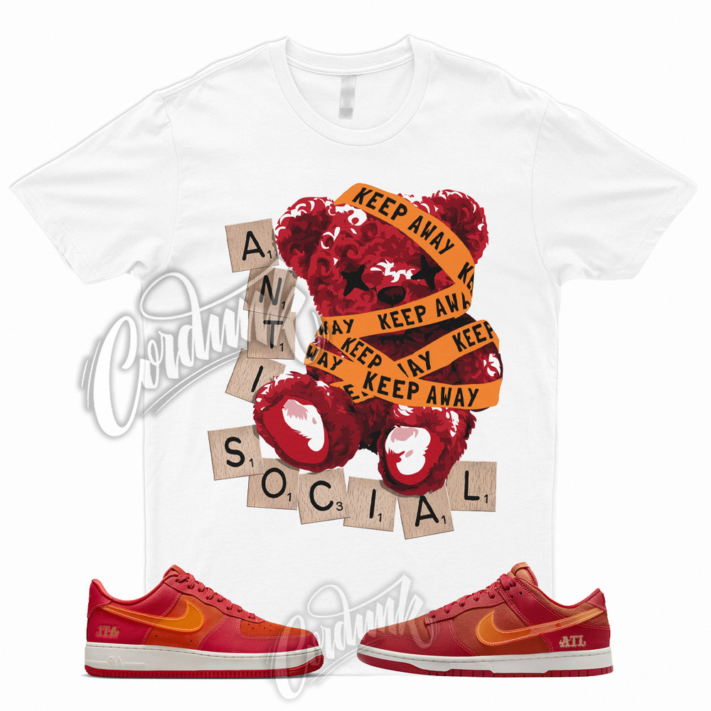 ANTI T Shirt for Dunk Low ATL University Red Bright Crimson Atlanta Air Force 1