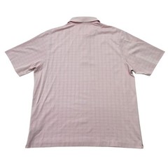 Nike Mens Polo Shirt Light Purple Golf Dri-FIT Plaid XL Regular