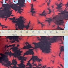 True Religion Tie Dye Arc Logo T-Shirt Streetwear Men 3XL Red Black Hype Y2K