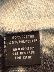 Navy Yard Men’s Size Large Black/Gray/White Tie Dye Long Sleeve Shirt NWT