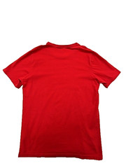 Puma Red Cotton Short Sleeve Crew Neck T-Shirt Mens S