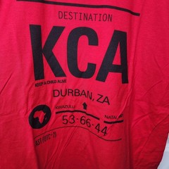 Keep A Child Alive Shirt Mens Large Red Graphic Charity Durban ZA KCA Africa Tee
