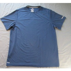 Athletic Quick Dry Tee Shirt Men’s Blue Large Short Sleeve