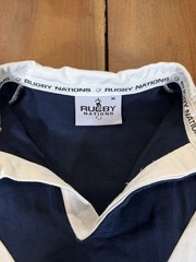 Rugby Nations Scotland Flag Long Sleeve Rugby Shirt Men’s Size Medium M Blue