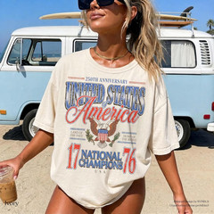 July 4th 1776 National Champions Funny T-Shirt, America 250th Anniversary