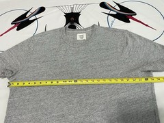 Mens Buck Mason Field Spec Cotton Heavy Tee T-Shirt Gray 2XL Mint!