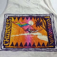 Chubbies Men’s The Wind Slammer Tank Top Graphic Sunset Waves Size S New W/ Tag