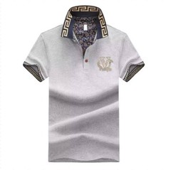 New Men Luxury Diamond V-Letter Rhinestones Fashion Polo T-Shirt High Quality