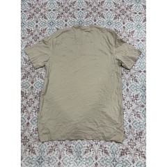 Adidas Mens Essentials Linear Logo T-Shirt Wonder Beige Teal IJ8652 Size S NEW