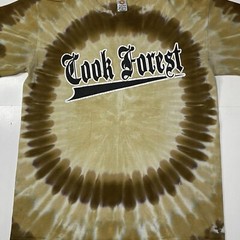 Sun Dog T Shirt Swirl Pattern Hand Dyed Tie Dye Neutral Hippie Cook Forest XL