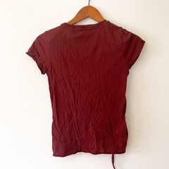 All Saints Oxblood Adjustable T-Shirt, Size Small