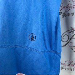 Volcom Performance Dry long sleeve stretchy shirt black logo Blue Top