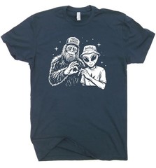 Funny Marijuana Retro Bigfoot Sasquatch Weed Comfort Tee