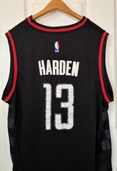 NBA Houston Rockets Basketball Black Shirt Jersey #13 Harden Swingman Adidas XL
