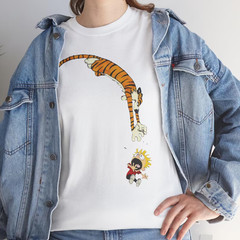 Vintage Calvin and Hobbes T-shirt Funny Comic Cartoon Shirt