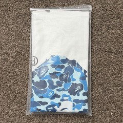 A Bathing Ape BAPE Baby Milo Men’s M White/Blue Logo Graphic Tee Shirt