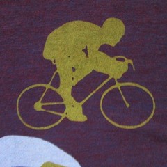 Homage LARGE Les Trois Sports Triathlon Tri Shirt Run Bike Swim Burgandy