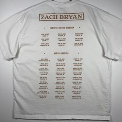 Zach Bryan ‘The Burn Burn Burn Tour 2023’ Concert Double Sided Print T-Shirt L