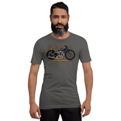 MotorManiac Designed Motorcycle Speedway Unisex Soft style Tshirt Made to Order