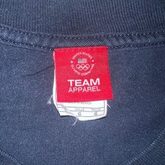 Official Team Apparel USA Boxing T Shirt Sz L Blue Olympic Committee Training