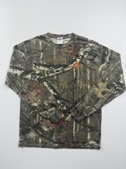 Mossy Oak Shirt Mens Medium Camo Long Sleeve Tee Break-Up Infinity Hunting