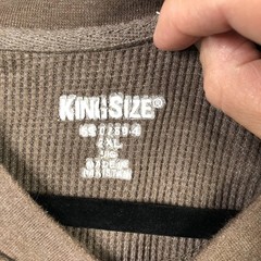 KingSize Thermal Waffle Henley Shirt Mens Big 2X Brown Long Sleeve Casual