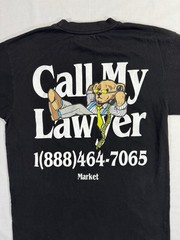 Market Studios MARKET Men’s Size M Call My Lawyer!” Graphic Black T-Shirt Tee
