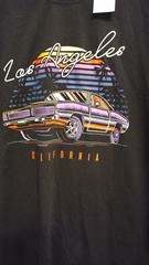 New Brisco Brands Los Angeles California Shirt Large Neon 80s LA Palm Tree BG4