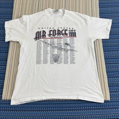 Vintage Air Force Academy Class Of 1998 Shirt Mens XL White Gear For Sports Tee