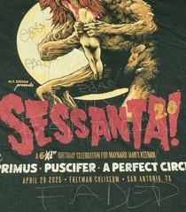 NEW 1 Night Only SESSANTA 2XL Green Concert Tour 3 Eyed Crazy Shirt SATX 4/29/25
