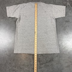 Vintage School T Shirt Mens Large Gray Faded Single 90s USA Preowned