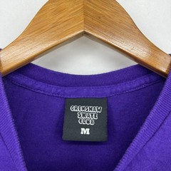 Crenshaw Skate Club T-Shirt Adult M Purple Short Sleeve Crew Neck Logo Cotton
