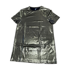 ASOS Shiny Gold Shirt Adult S Metallic Bright Shiny Disco 1970s NY Club Scene