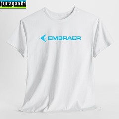 Embraer Aircraft Logo Black/Navy/Sport Grey/White/Red T-Shirt S-5XL