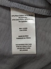 Travis Mathew Men T Shirt L Gray short Sleeve Crew Neck Pullover Stretch Casual