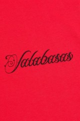 Valabasas Shirt Men L Red Spell Out Embroidered Crew Neck NWT Marble Tee Memphis