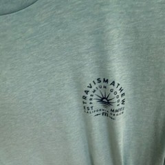 TravisMathew Men’s Blue Graphic Logo Crew Neck Short Sleeve T-Shirt Size L