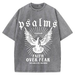 100% Cotton Oversized T-Shirt, Psalms Dove Vintage Streetwear Unisex Tee