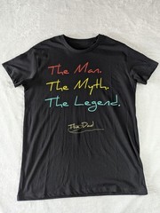 Sols T-Shirt Mens Small Black The Man The Myth The Legend Graphic Fathers Day
